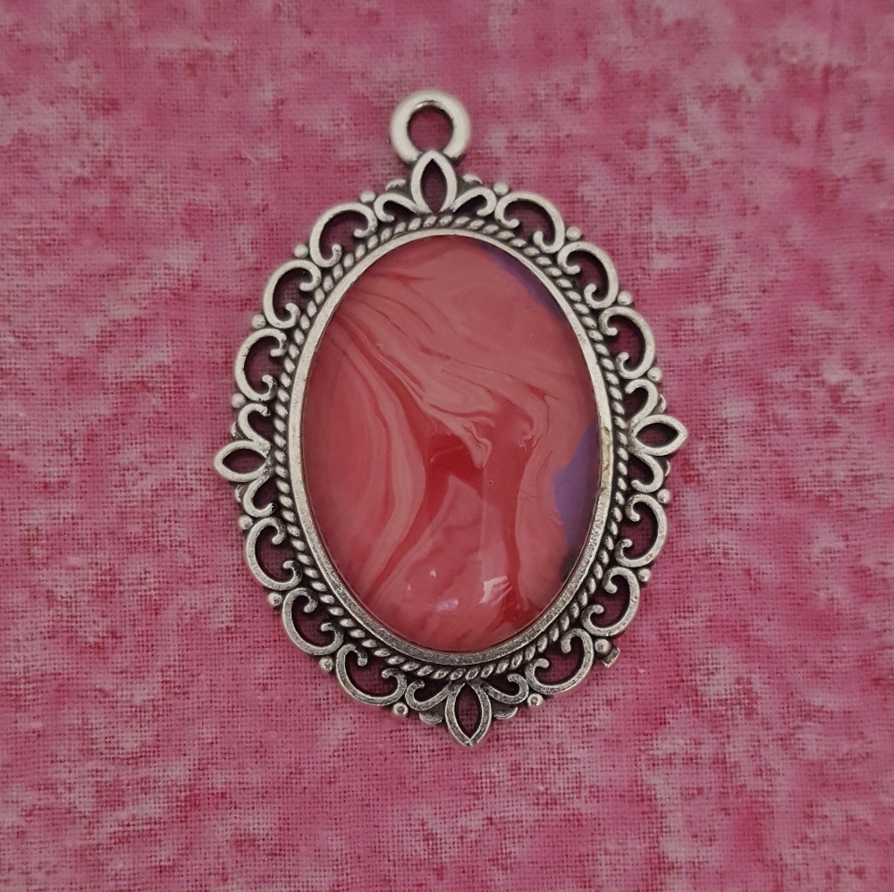 Handmade Oval Pendant Necklace